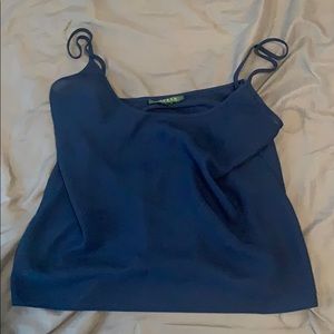 Dark blue Lauren Ralph Lauren mesh tank top